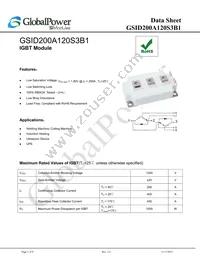 GSID200A120S3B1 Datasheet Cover