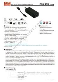 GSM40B18-P1J Datasheet Cover