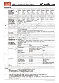 GSM40B18-P1J Datasheet Page 2