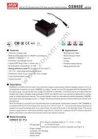 GSM60E15-P1J Datasheet Cover