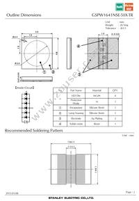 GSPW1641NSE-50X-TR Datasheet Page 2