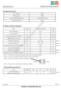 GSPW1641NSE-50X-TR Datasheet Page 3