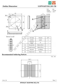 GSPW1651NSE-20Y-TR Datasheet Page 2