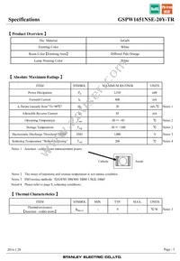 GSPW1651NSE-20Y-TR Datasheet Page 3