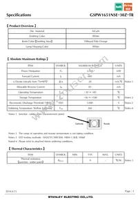 GSPW1651NSE-30Z-TR Datasheet Page 3