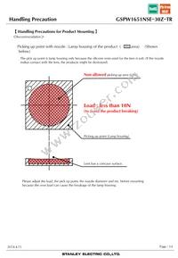 GSPW1651NSE-30Z-TR Datasheet Page 14