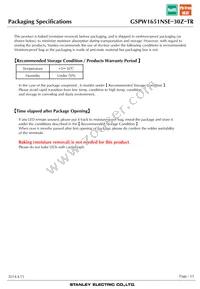 GSPW1651NSE-30Z-TR Datasheet Page 15