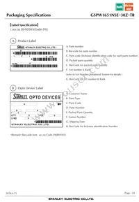 GSPW1651NSE-30Z-TR Datasheet Page 18