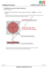 GSPW1651NSE-40Y-TR Datasheet Page 14