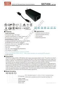 GST40A18-P1J Datasheet Cover