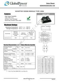 GSXD050A010S1-D3 Datasheet Cover