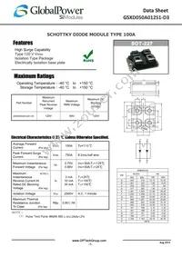 GSXD050A012S1-D3 Datasheet Cover