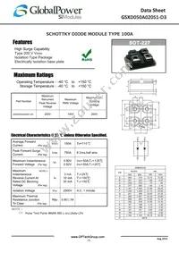 GSXD050A020S1-D3 Datasheet Cover