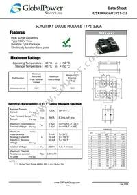 GSXD060A018S1-D3 Datasheet Cover