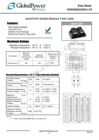 GSXD080A006S1-D3 Datasheet Cover