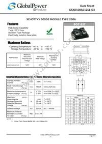 GSXD100A012S1-D3 Datasheet Cover