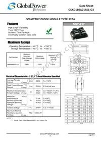 GSXD160A018S1-D3 Datasheet Cover