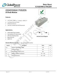 GSXD300A170S2D5 Datasheet Cover