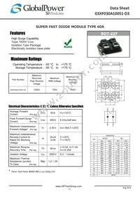 GSXF030A100S1-D3 Datasheet Cover