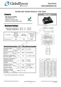 GSXF100A020S1-D3 Datasheet Cover