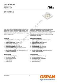 GT CS8PM1.13-LQLS-26-1-350-B-R18 Datasheet Cover