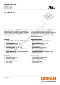 GT CSHPM1.13-LRLT-26-1-350-B-R18 Datasheet Cover