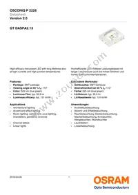 GT DASPA2.13-HQHS-35-JL-100-R18 Datasheet Cover