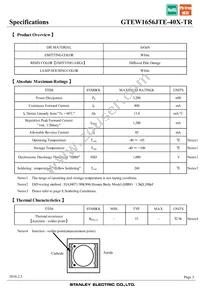 GTEW1656JTE-40X-TR Datasheet Page 3