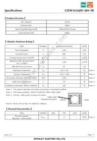 GTEW1656JTE-40Y-TR Datasheet Page 3