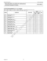 GTL16612DL Datasheet Page 8