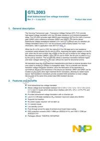 GTL2003PW Datasheet Cover