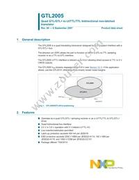 GTL2005PW Datasheet Cover