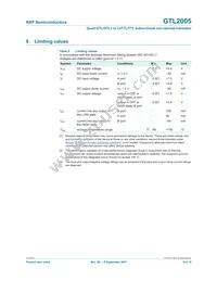 GTL2005PW Datasheet Page 5