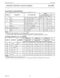 GTL2006PW Datasheet Page 8