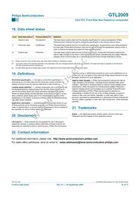 GTL2009PW Datasheet Page 16