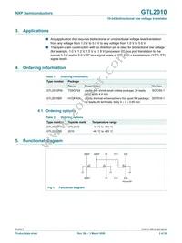 GTL2010PW/N Datasheet Page 2