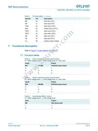 GTL2107PW Datasheet Page 4