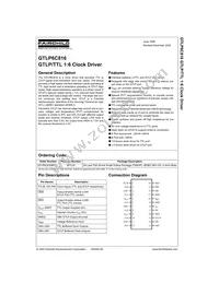 GTLP6C816MTCX Datasheet Cover