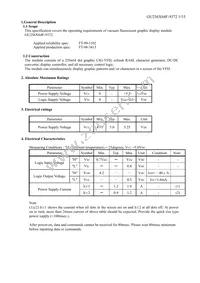 GU256X64F-9372 Datasheet Page 2