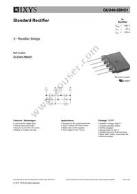 GUO40-08NO1 Datasheet Cover