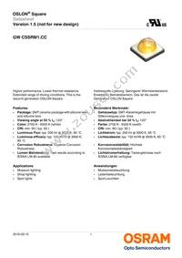 GW CSSRM1.CC-MSMT-5F-1-700-R18-XX Datasheet Cover