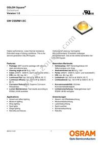 GW CSSRM1.EC-MPMR-5YC8-1 Datasheet Cover