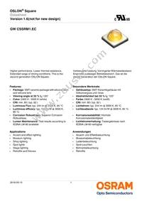 GW CSSRM1.EC-MUNQ-5H7I-1-700-R18 Datasheet Cover
