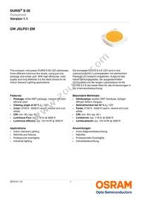 GW JSLPS1.EM-LQLS-XX57-1-150-R18 Datasheet Cover