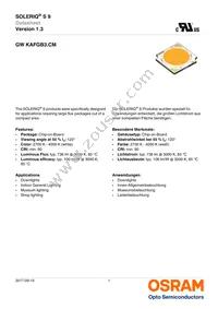 GW KAFGB3.CM-QQQS-40S3 Datasheet Cover