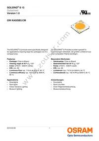 GW KAGGB3.CM-QQQR-40S3 Datasheet Cover