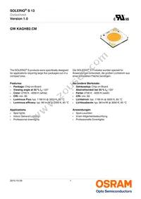 GW KAGHB2.CM-RPRQ-30S3-T05 Datasheet Cover