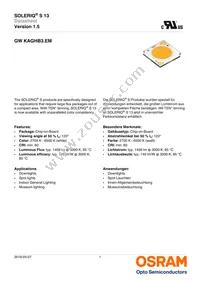 GW KAGHB3.EM-RSRT-40S3-T02 Datasheet Cover