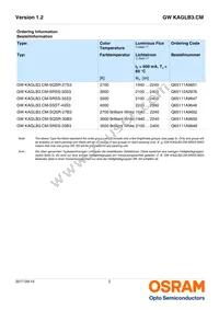 GW KAGLB3.CM-SRSS-30S3-T02 Datasheet Page 2