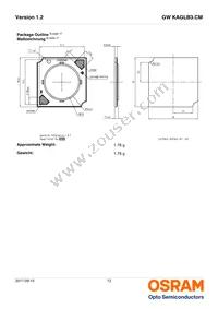 GW KAGLB3.CM-SRSS-30S3-T02 Datasheet Page 12